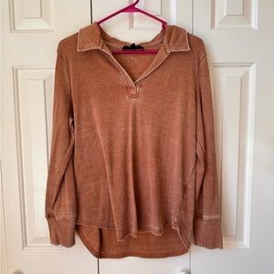 Women's Brown Pullover Top
